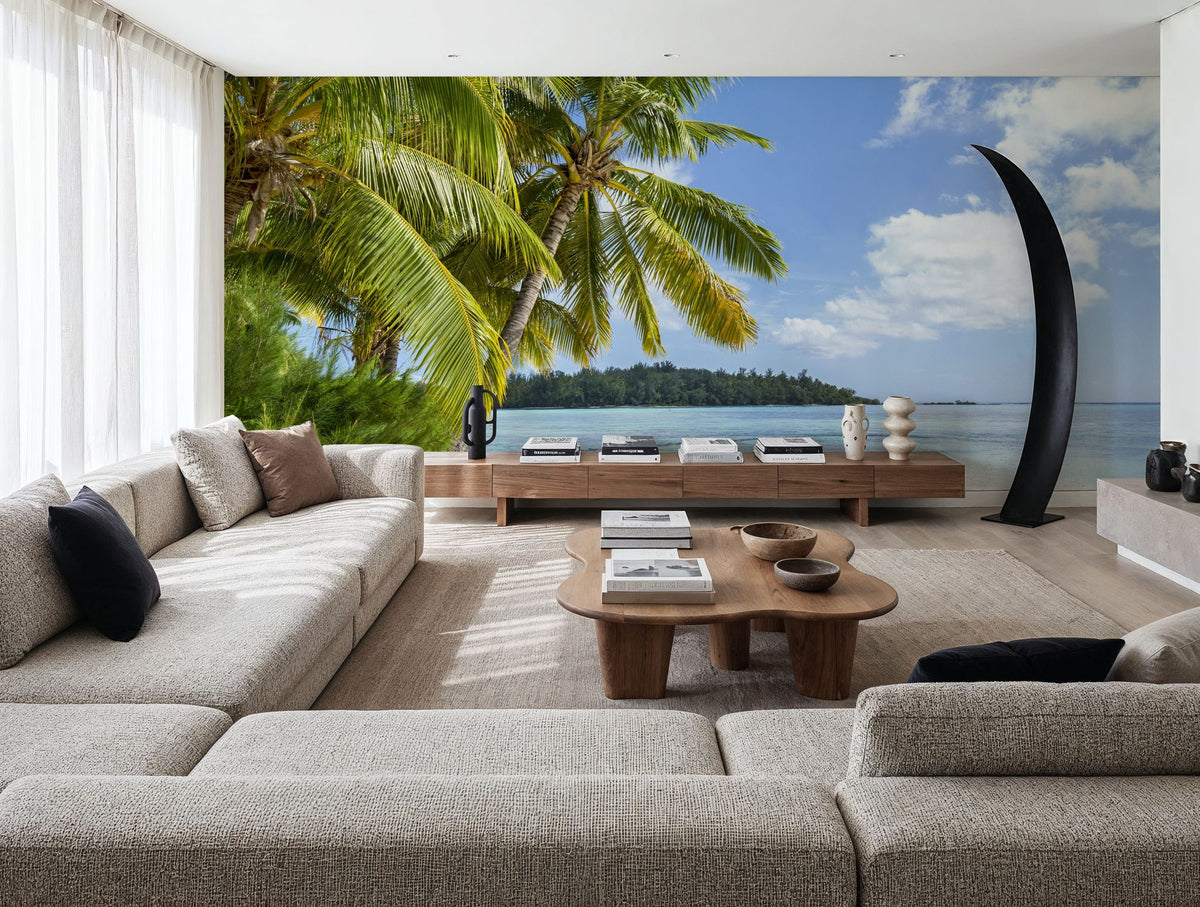 Moorea Beach Mural Wallpaper - room preview 02