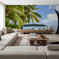 Moorea Beach Mural Wallpaper - room preview 02