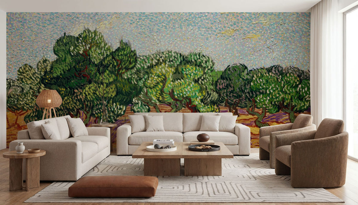 Olive Trees Mural Wallpaper - room preview 02