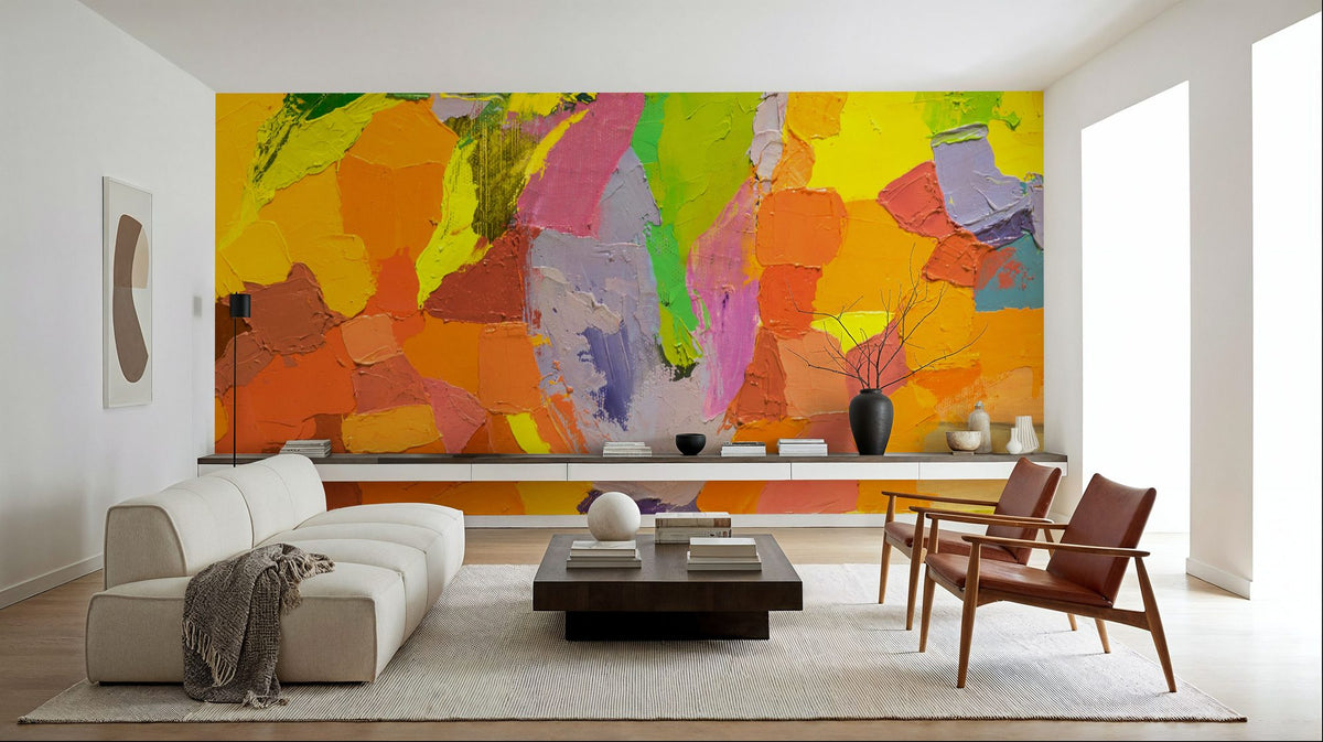 Sunny Mountains Mural Wallpaper - room preview 02