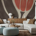 Simple Flowers I Mural Wallpaper - room preview 02