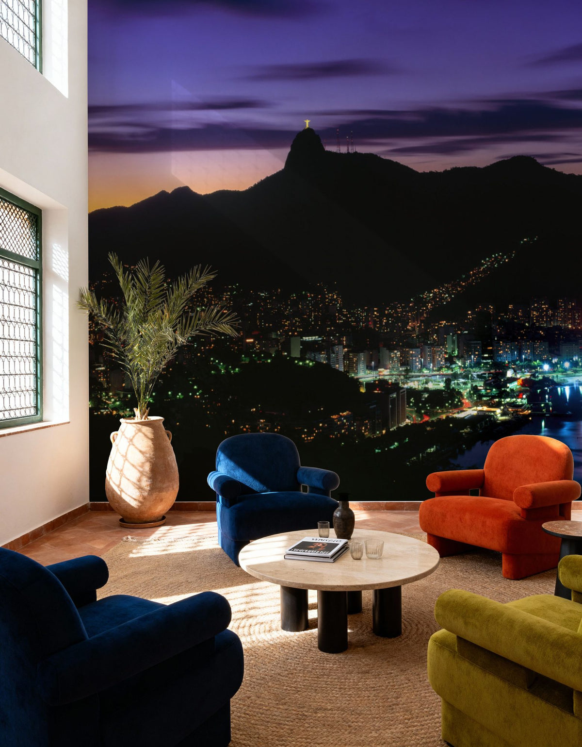 Rio Twilight Harbor Mural Wallpaper - room preview 02