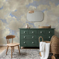 Painted Dreamy Clouds, Bright Mural Wallpaper - room preview 02
