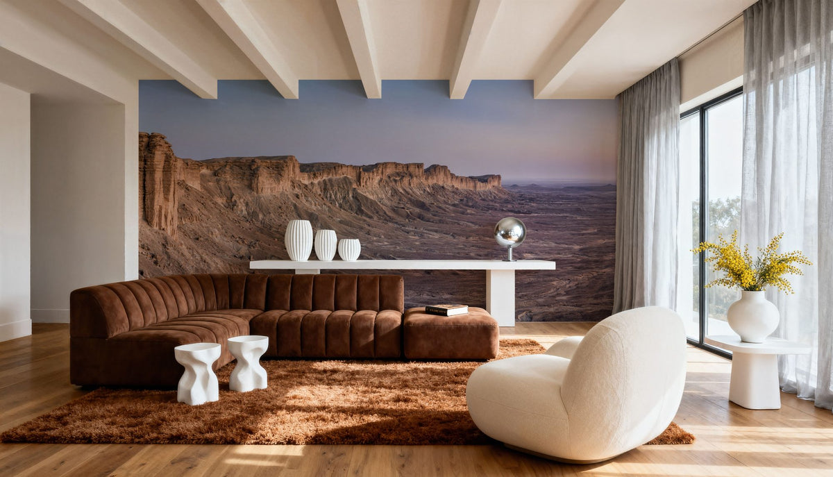 Layered Canyon Mural Wallpaper - room preview 02