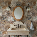 Fantasy Treetops, Beige Earth Mural Wallpaper - room preview 02