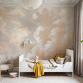 Clouding, Sepia Mural Wallpaper - room preview 02