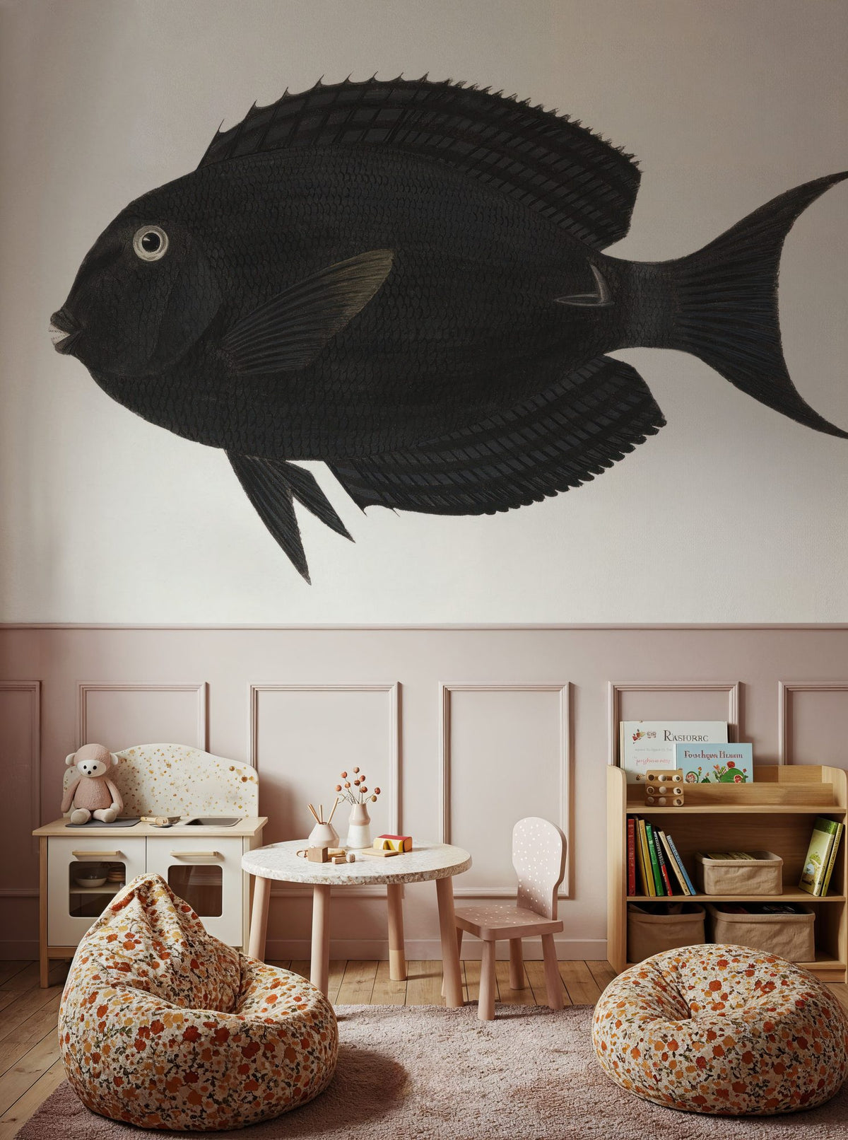 Dwellpaper Black Surgeonfish Mural Wallpaper image 2