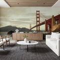 Golden Gate Morning Mural Wallpaper - room preview 02