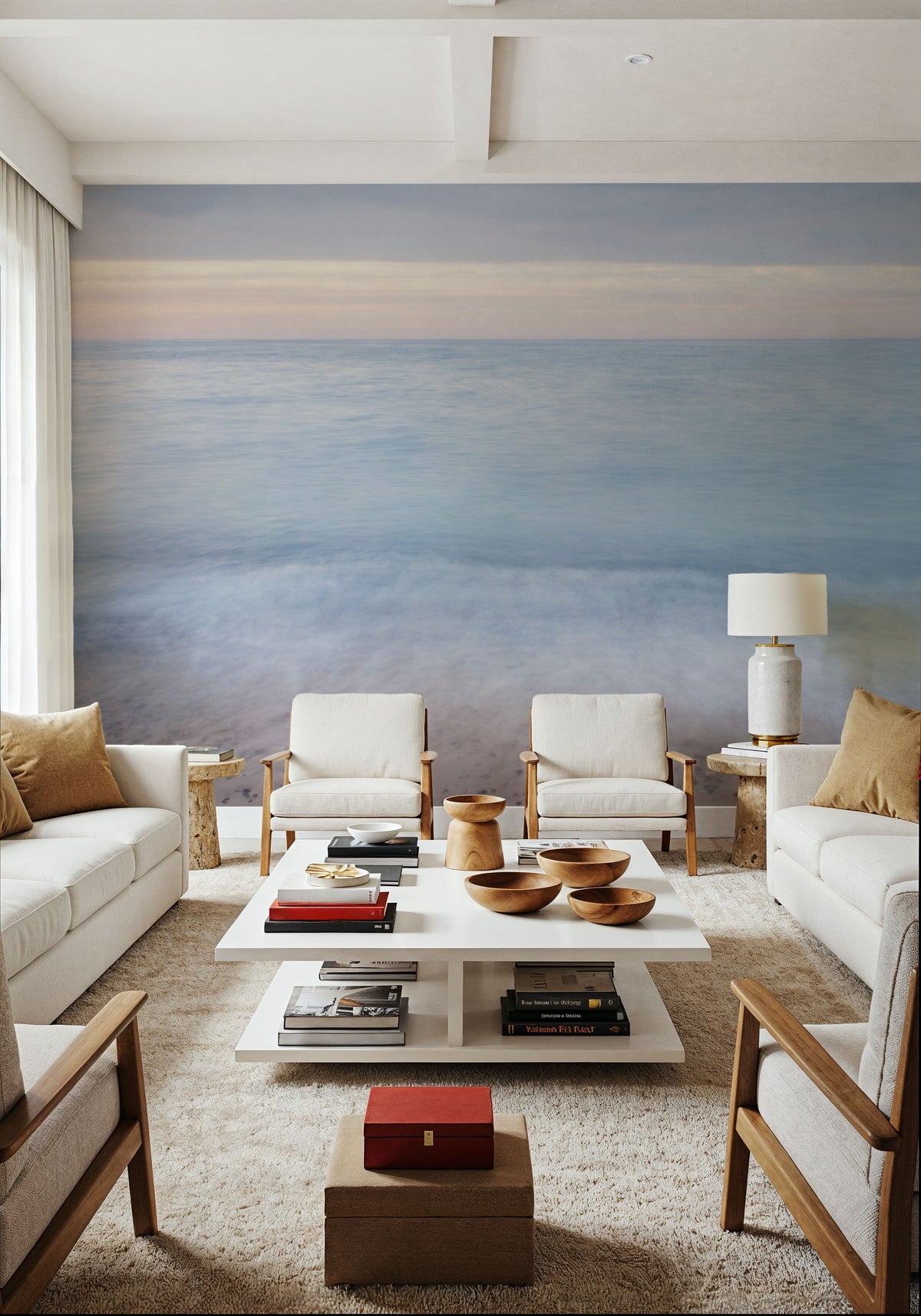 Whitefish Tide Mural Wallpaper - room preview 02