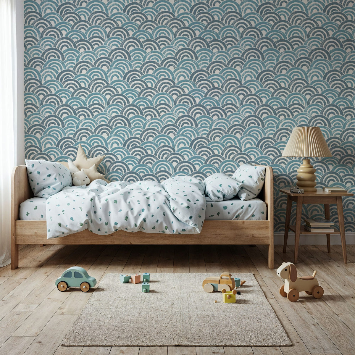 Japandi Sea Mural Wallpaper - room preview 02