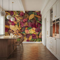 Fall Color Burst Mural Wallpaper - room preview 02