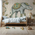 Elephant Walk IV Mural Wallpaper - room preview 02