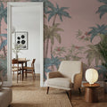 Palm Abode, Peach Mural Wallpaper - room preview 02