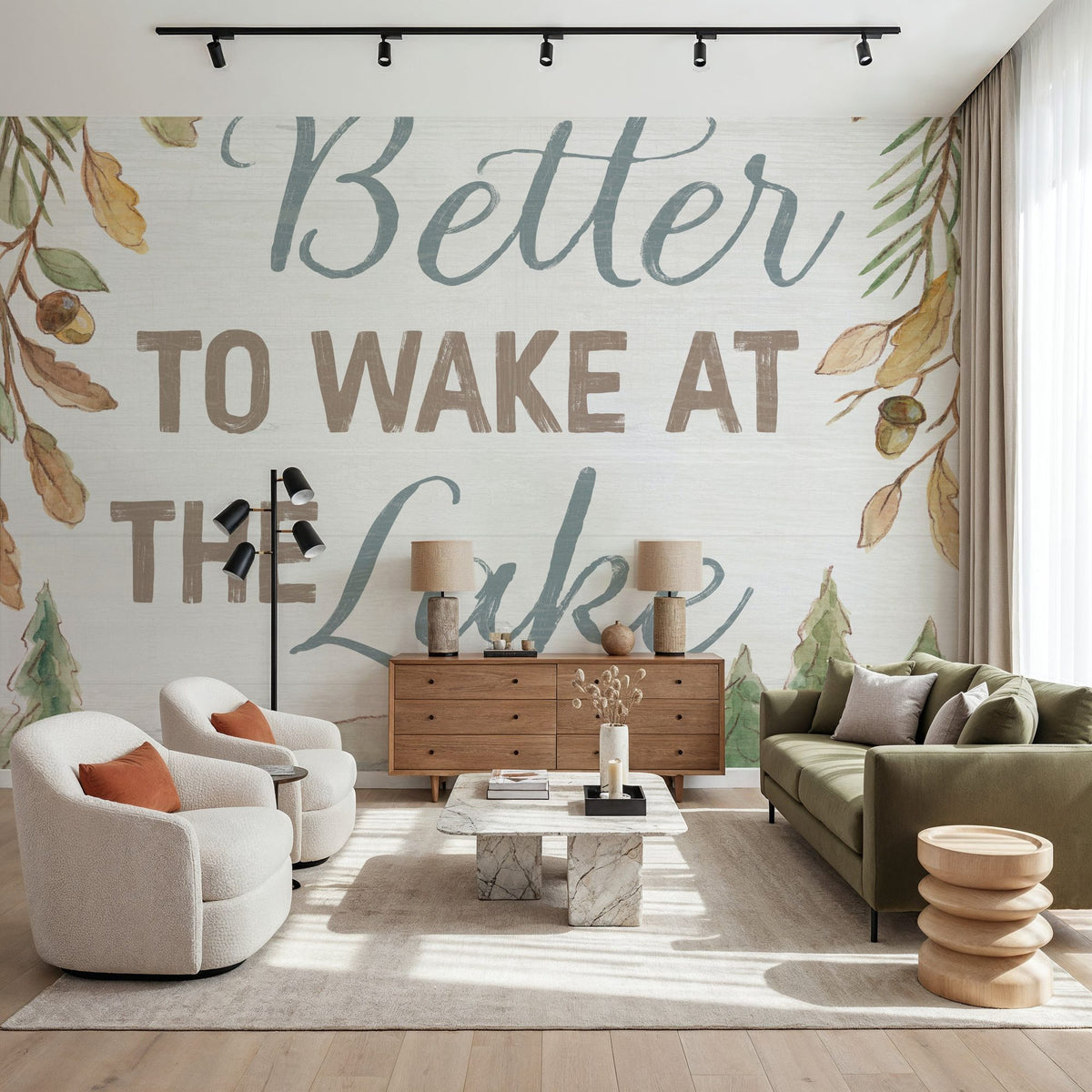 Lake Retreat III Mural Wallpaper - room preview 02