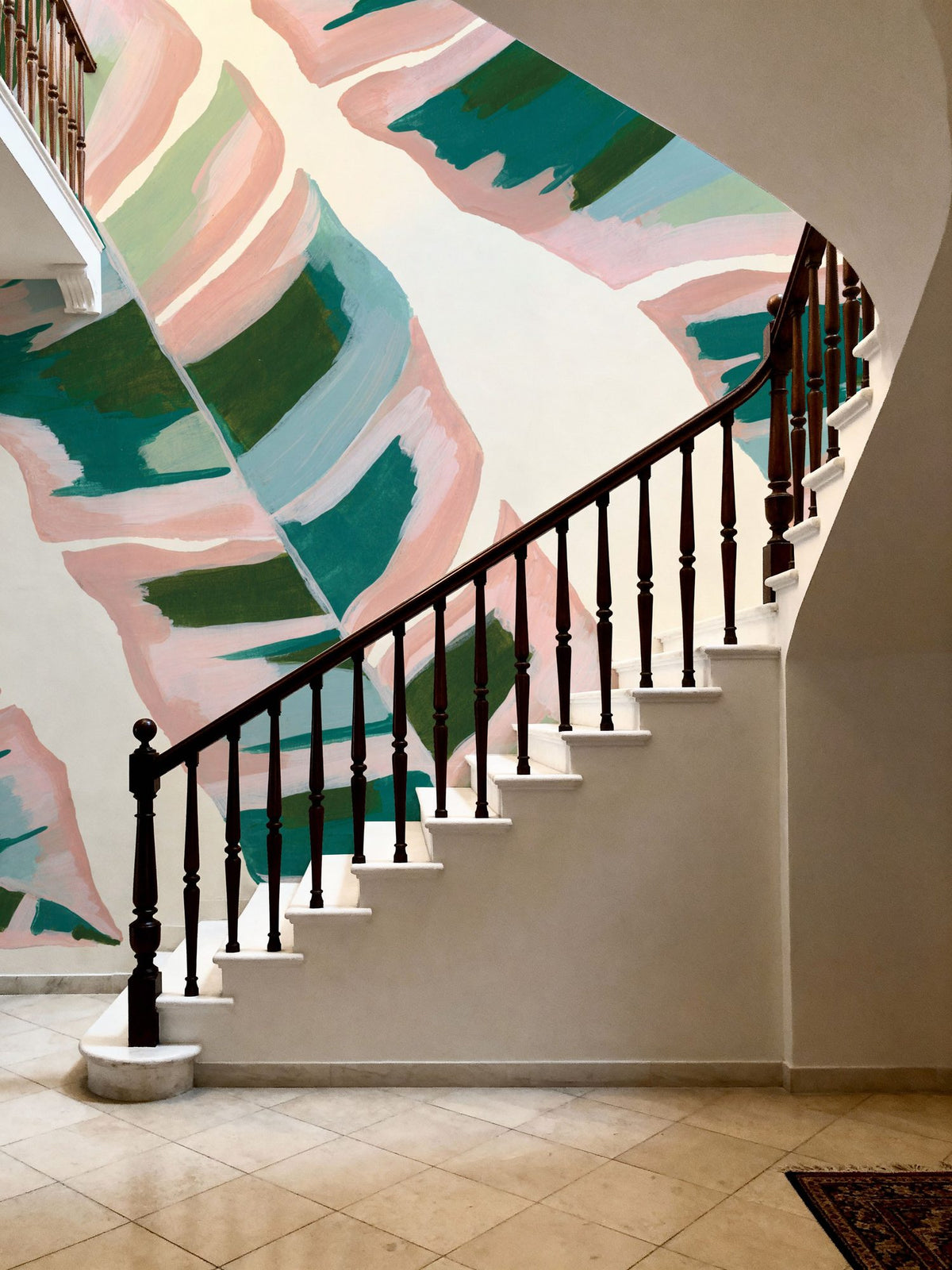 Tropical Banana Leaves Mural Wallpaper - room preview 02