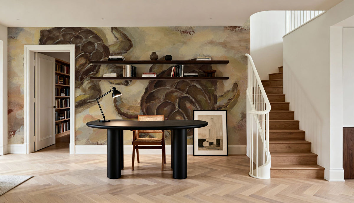 Sea Turtles on the Sand Mural Wallpaper - room preview 02