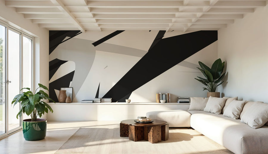 Geometric Wallpaper Mural – Pattern Wall Mural – At the Racetrack