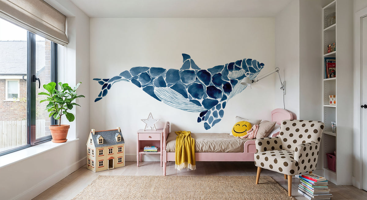 Killer Whale Mural Wallpaper - room preview 02