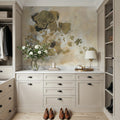 Bright Leaf Abstract Mural Wallpaper - room preview 02