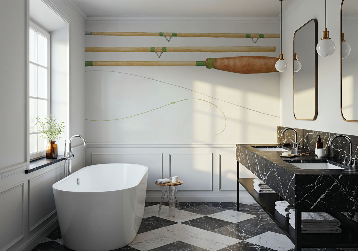 Gone Fishin XIII Mural Wallpaper - room preview 02