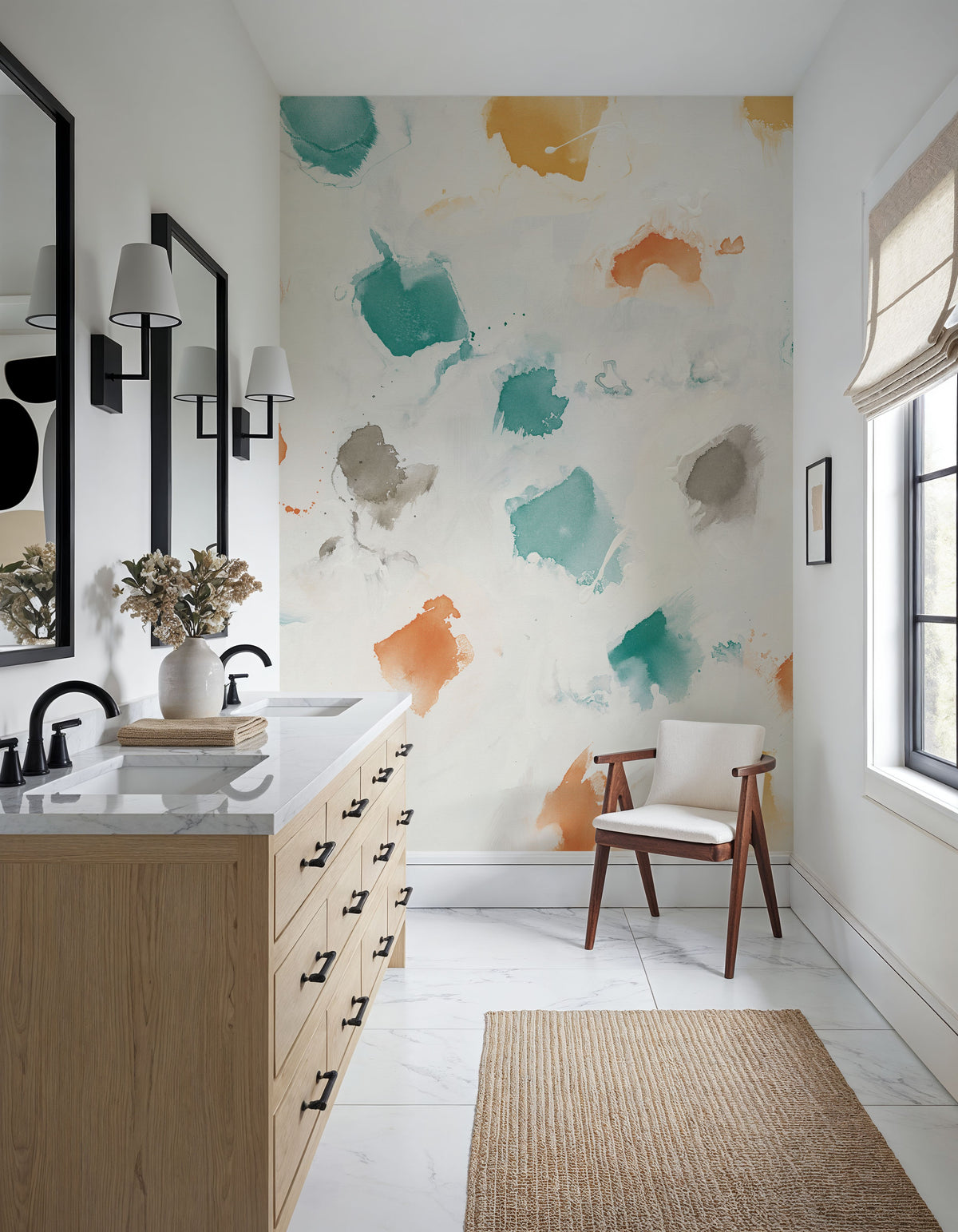 Sunflower Nougat II Mural Wallpaper - room preview 02