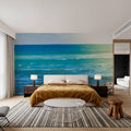 Serene Sea Mural Wallpaper - Blue Tone - room preview 02