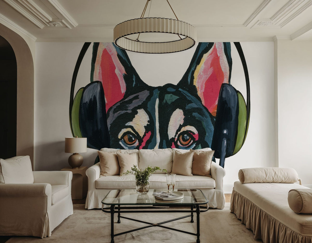 Gaming Husky Mural Wallpaper - room preview 02