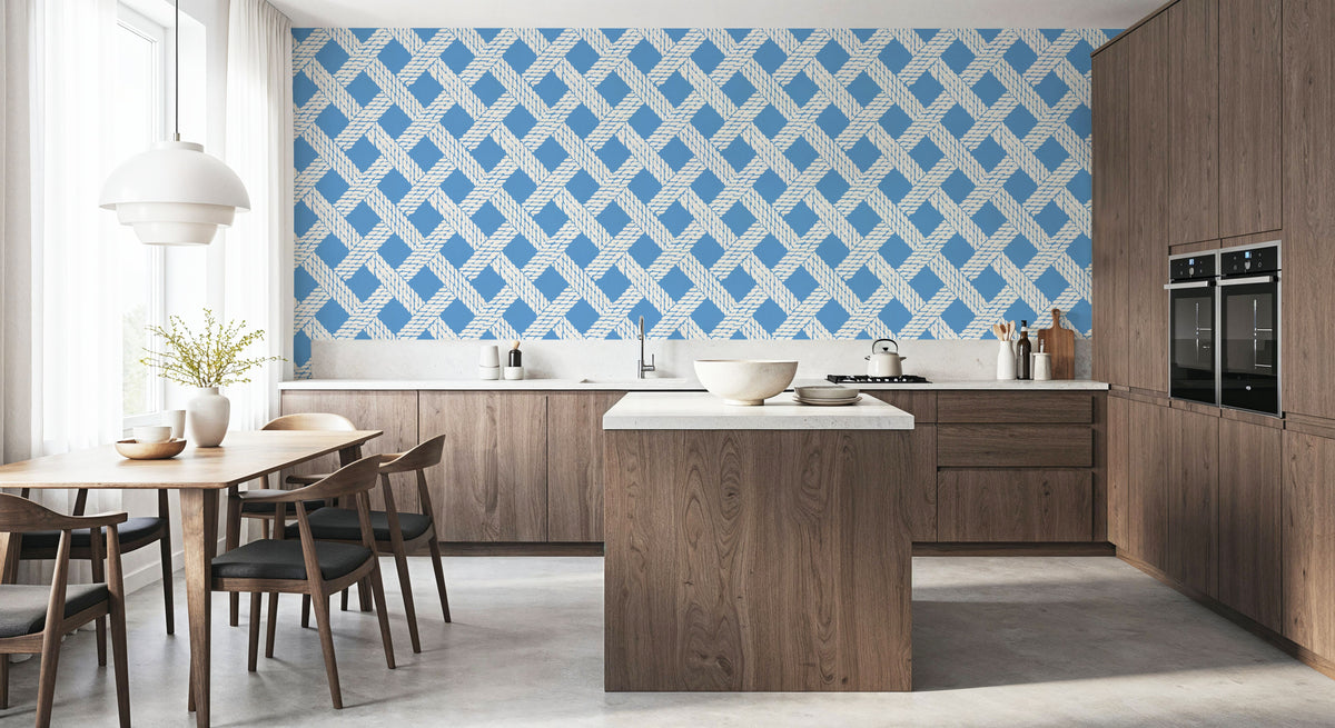 Seafood Shanty Baby Blue I Mural Wallpaper - room preview 02