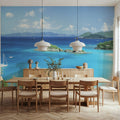 Tropical Paradise Cove Mural Wallpaper - room preview 02