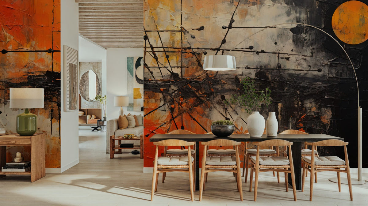 Burning Sky Mural Wallpaper - room preview 02