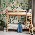 Quilted Floral I Mural Wallpaper - room preview 02