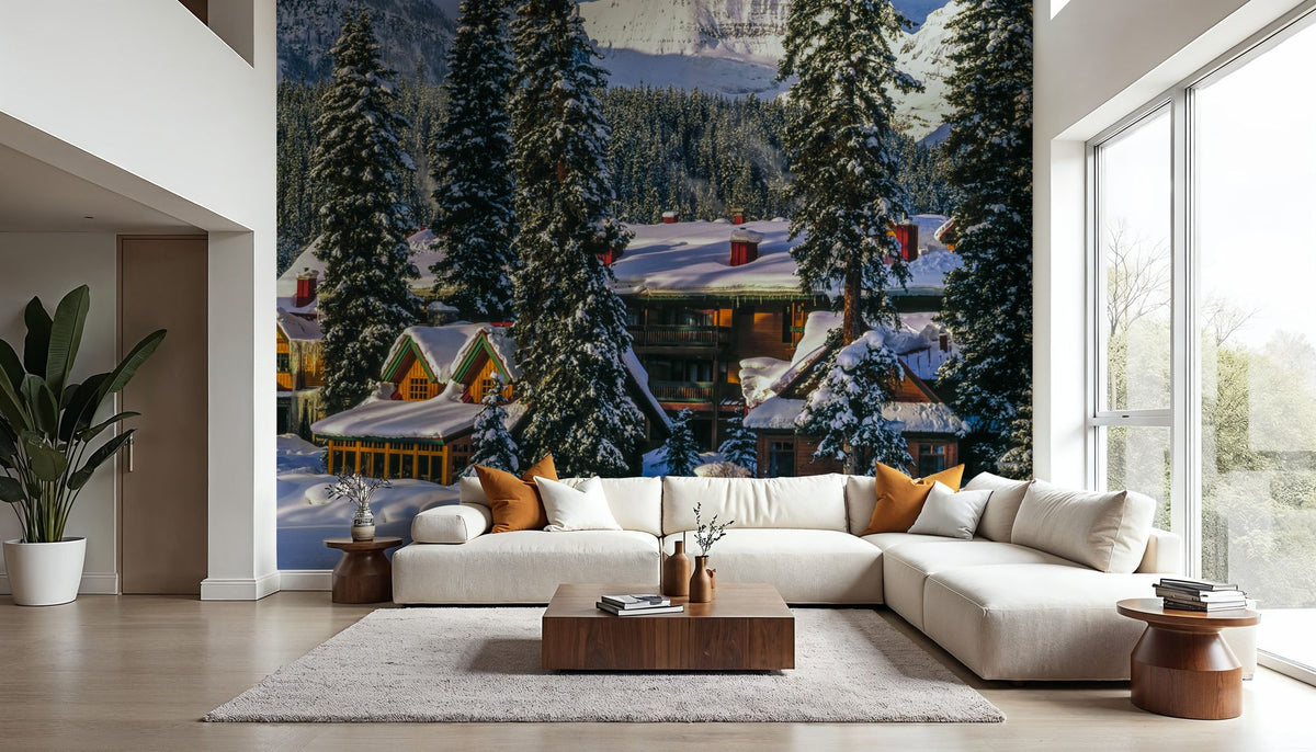 Post Hotel Lake Louise Mural Wallpaper - room preview 02