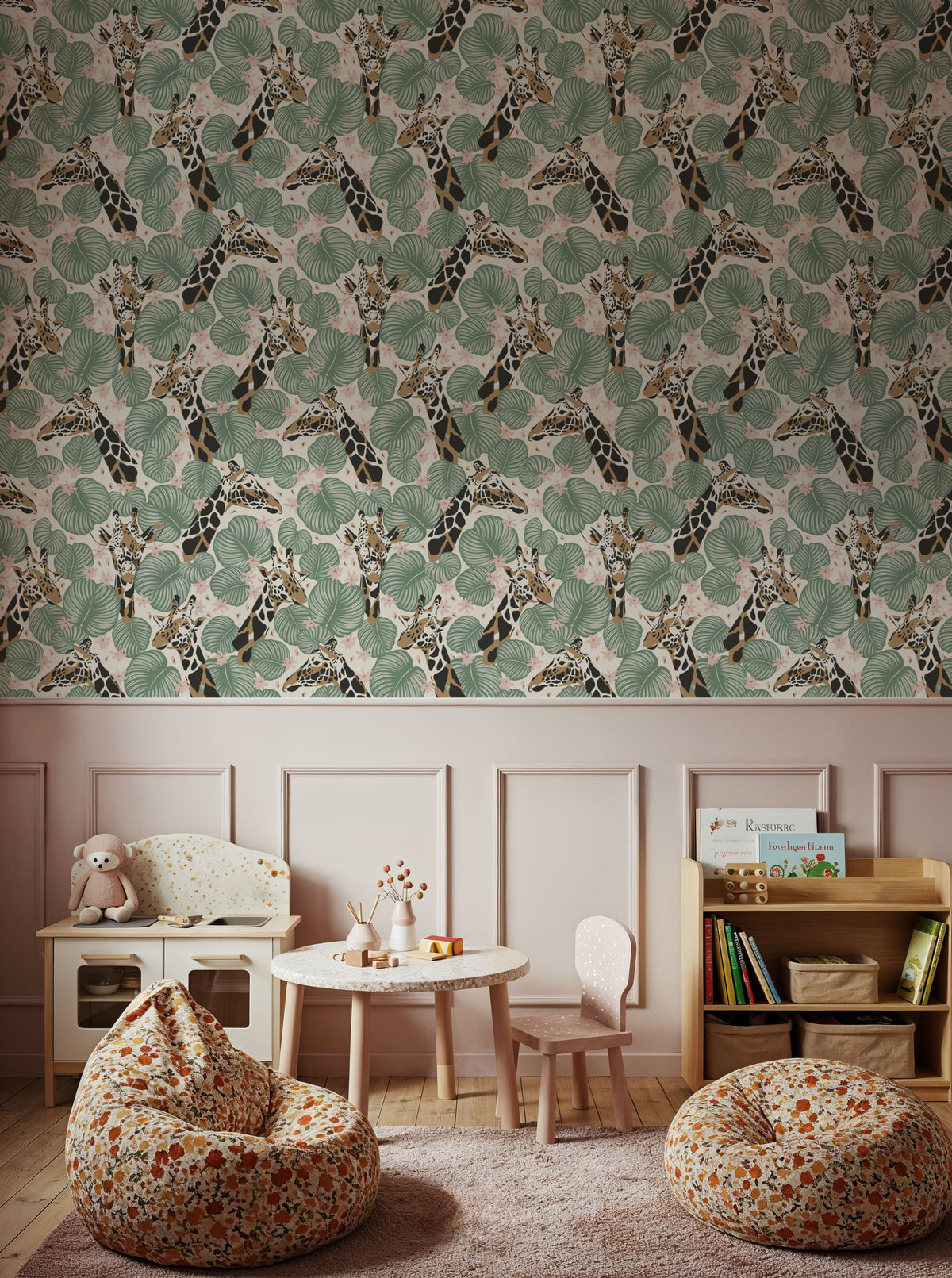 Giraffe Manor Mural Wallpaper - room preview 02