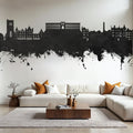 Oban Scotland Skyline Black & White Mural Wallpaper - room preview 02