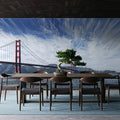 Golden Gate Blue Sky Mural Wallpaper - room preview 02