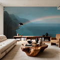Double Rainbow Mural Wallpaper - room preview 02