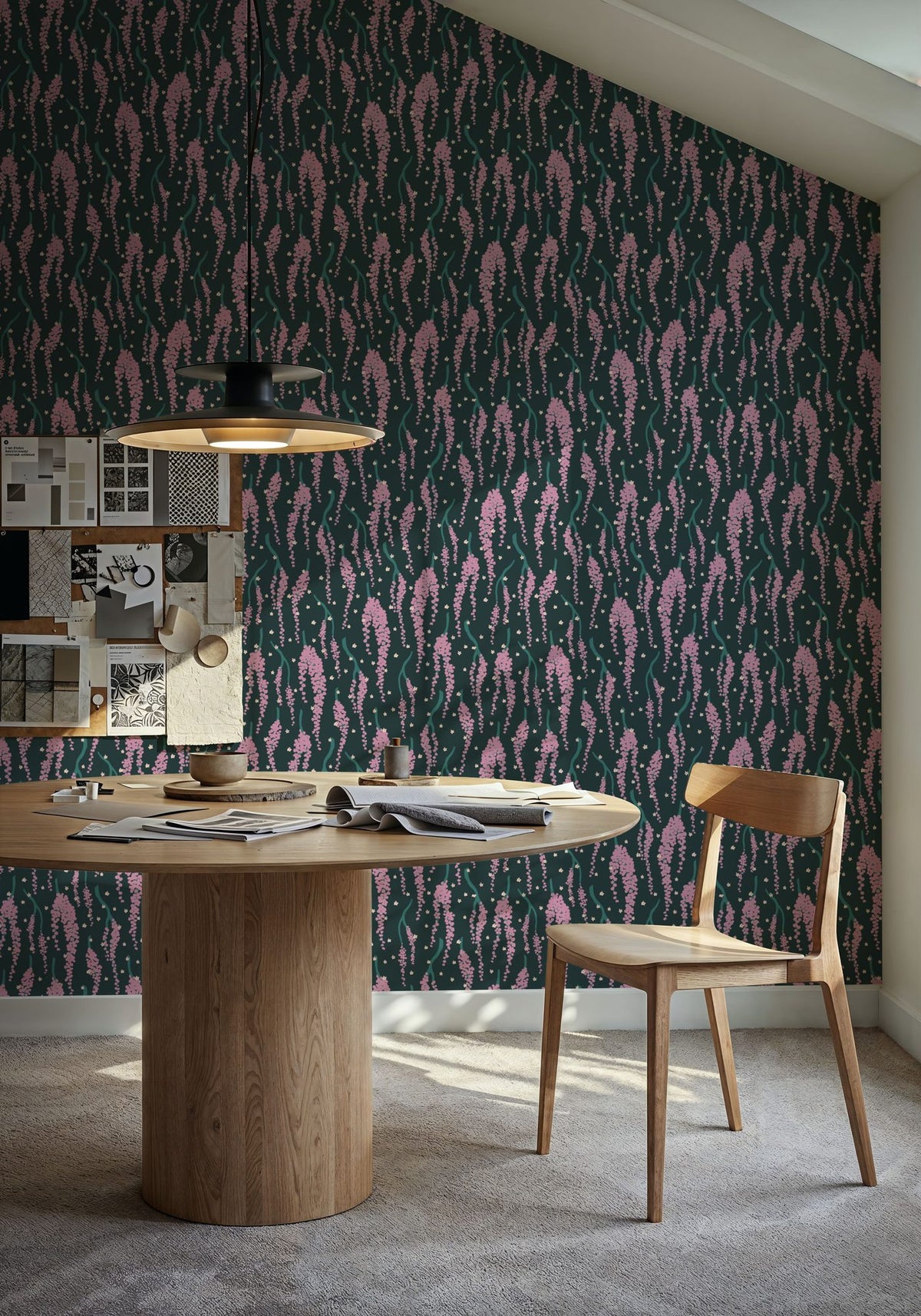 Purple Chain Tree Mural Wallpaper - room preview 02