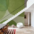 Embracing Shapes, Dill Green Mural Wallpaper - room preview 02