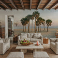 Sunset Palms Lookout Mural Wallpaper - room preview 02