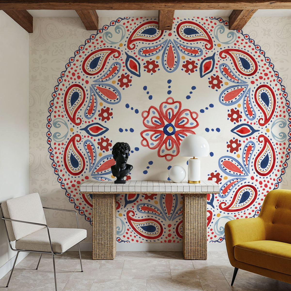 Festive Summer VI Light Mural Wallpaper - room preview 02