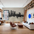 Dhaka Bangladesh Skyline Concrete Mural Wallpaper - room preview 02