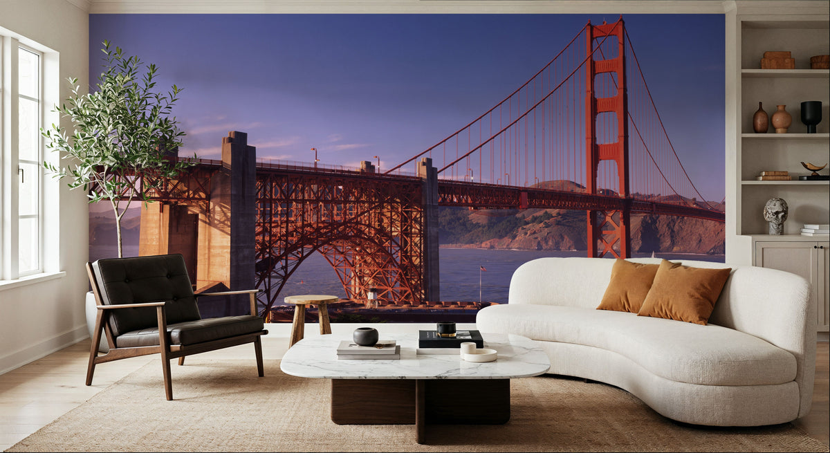 Crimson Crossing Mural Wallpaper - room preview 02