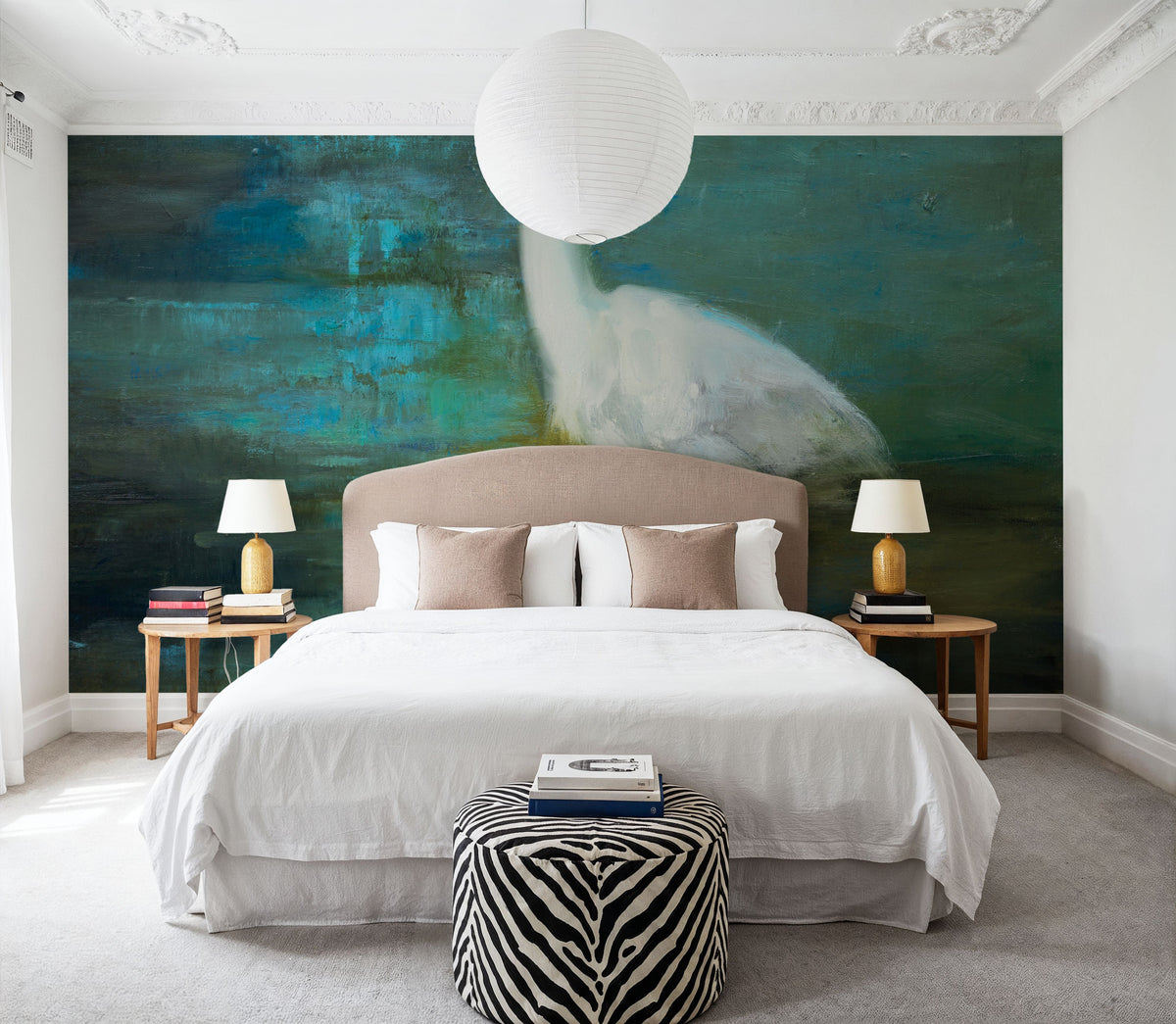 Reflections of a Bird Mural Wallpaper - room preview 02