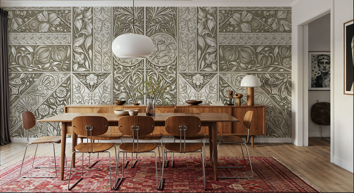 Flower Collection, Thyme Mural Wallpaper - room preview 02
