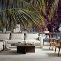 Tropical Paradise Palm Mural Wallpaper - room preview 02