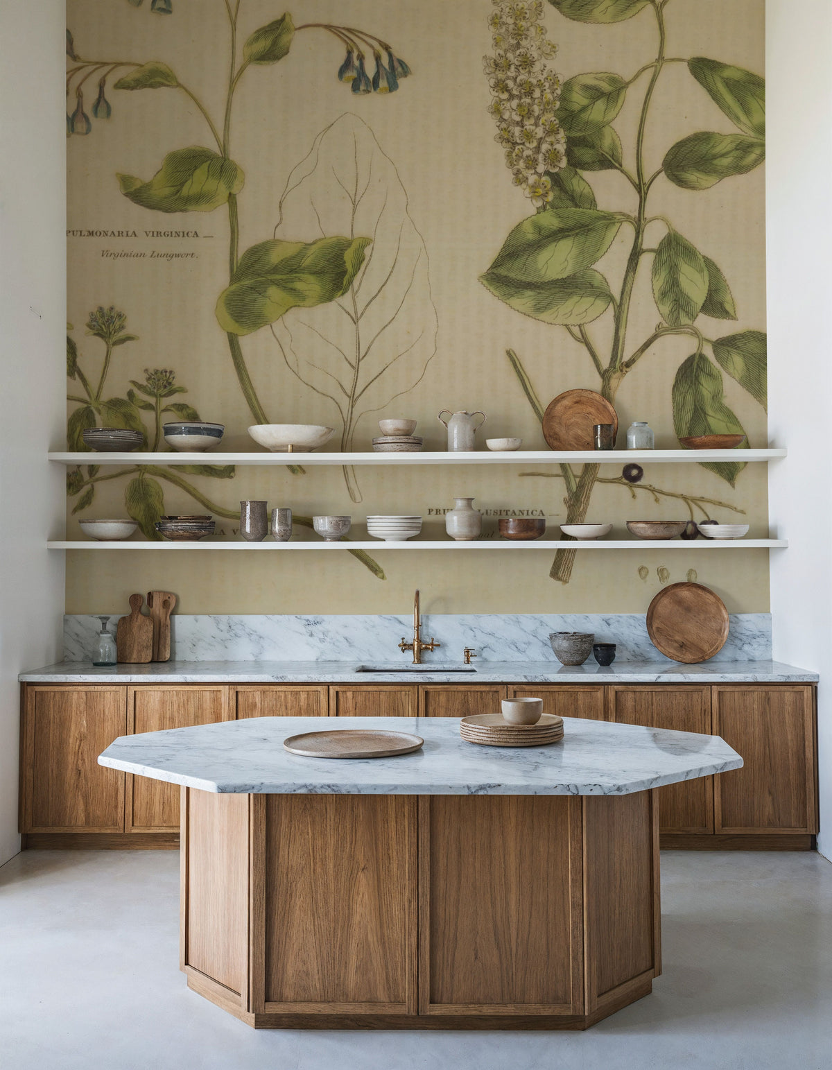 Herbal Botanical V Mural Wallpaper - room preview 02
