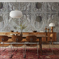 Pineapple Deco Mural Wallpaper - Neutral Tone - room preview 02