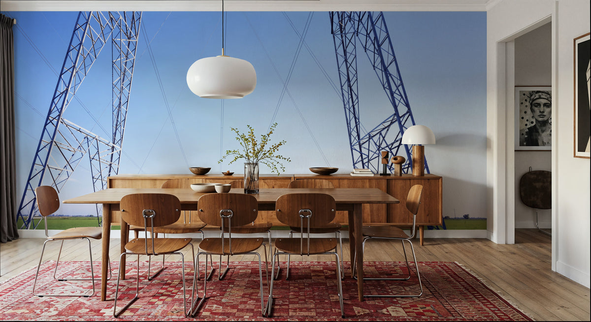 Fields of Power Mural Wallpaper - room preview 02