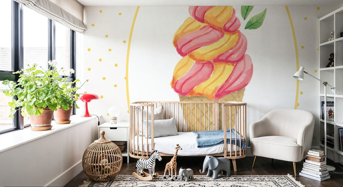 Lifes a Beach Soft Serve Mural Wallpaper - room preview 02