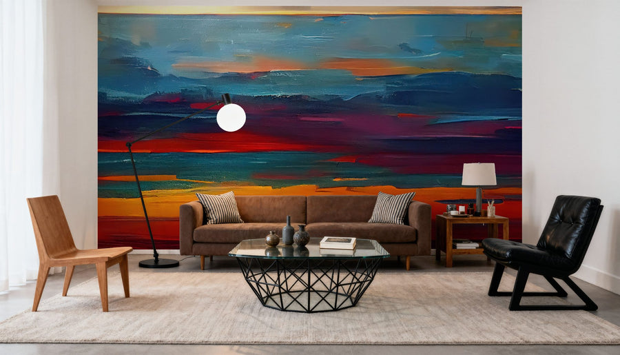 Sunrise Wallpaper Mural – Dawn Wall Mural – Fantasy Dawn